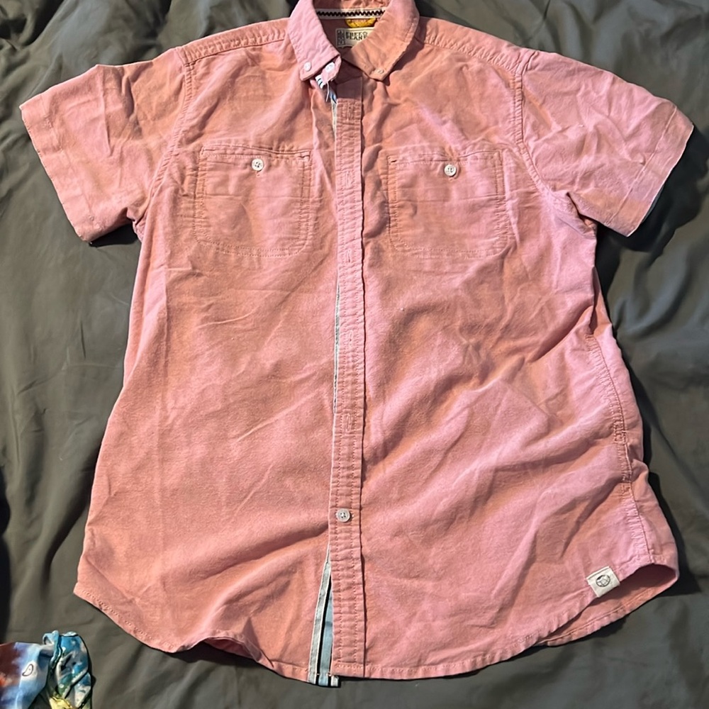 Free Planet stretch Pink shirt SMALL